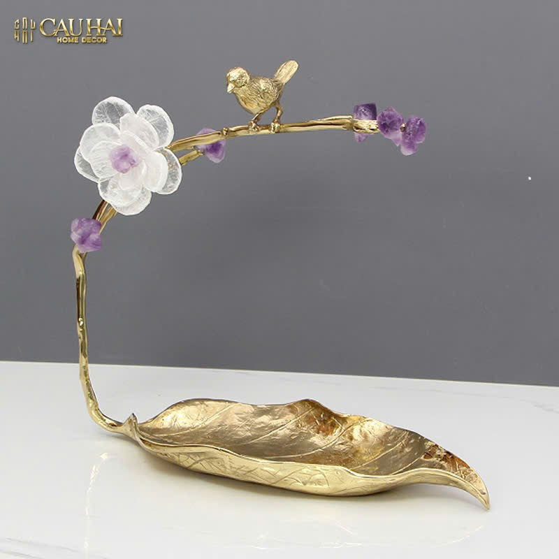 HOME COUTURE - KHAY LÁ ĐỒNG ĐÁ QUÝ CANARY SERENADE - CẬU HAI HOME DECOR