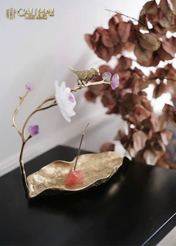 HOME COUTURE - KHAY LÁ ĐỒNG ĐÁ QUÝ CANARY SERENADE - CẬU HAI HOME DECOR