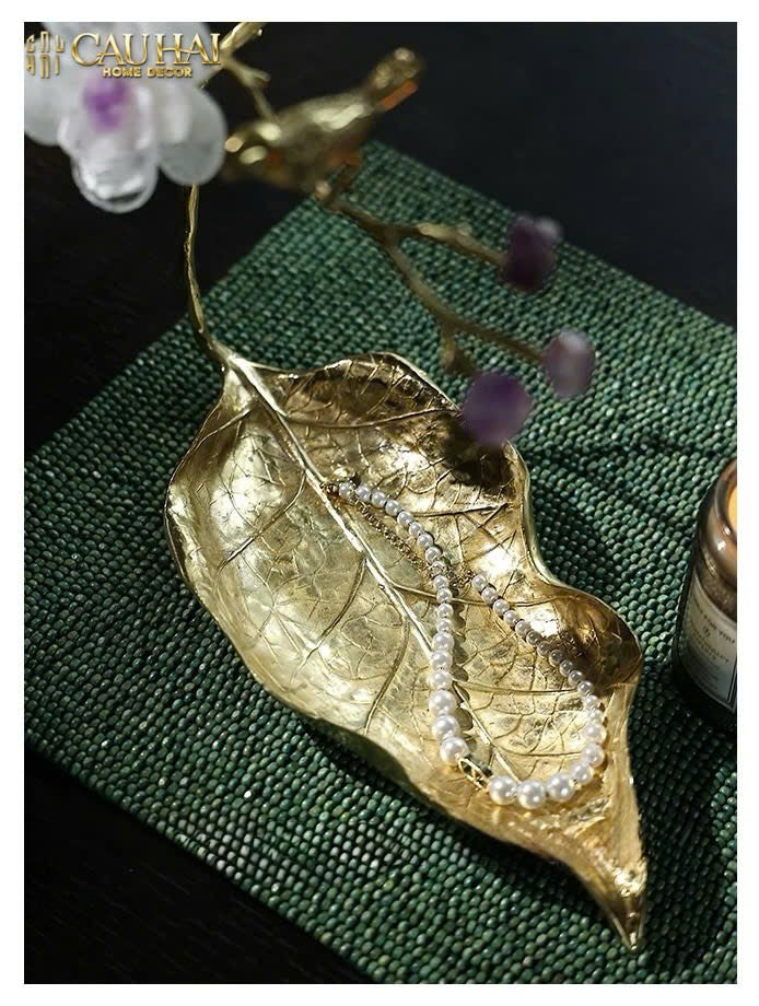 HOME COUTURE - KHAY LÁ ĐỒNG ĐÁ QUÝ CANARY SERENADE - CẬU HAI HOME DECOR