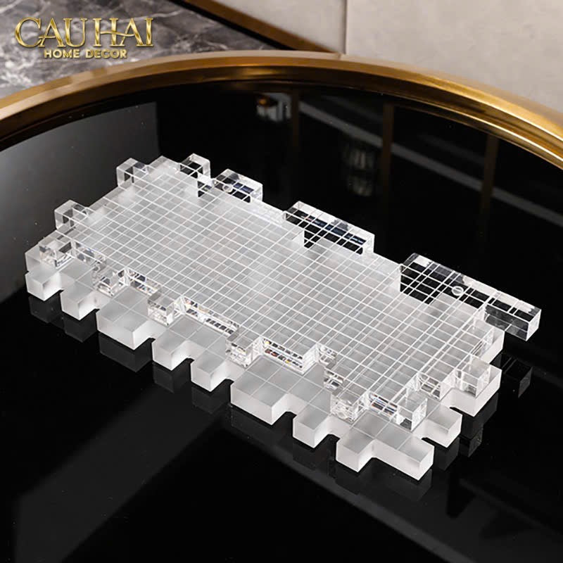 HOME COUTURE - KHAY PHA LÊ CRYSTAL GRID LUXURY D50 - CẬU HAI HOME DECOR