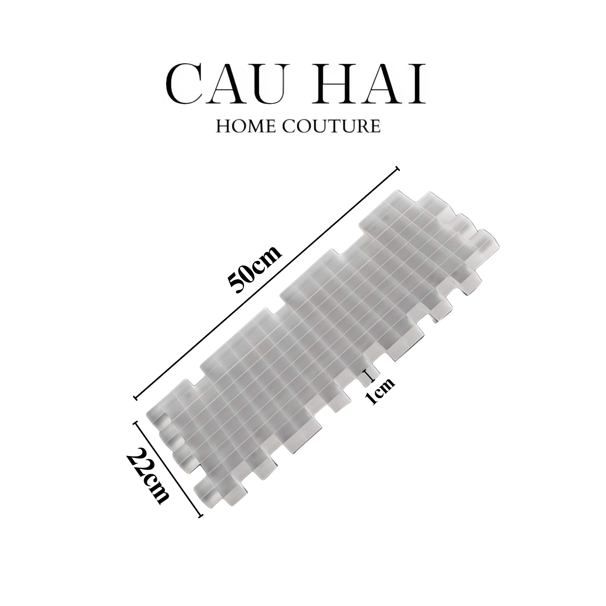 HOME COUTURE - KHAY PHA LÊ CRYSTAL GRID LUXURY D50 - CẬU HAI HOME DECOR