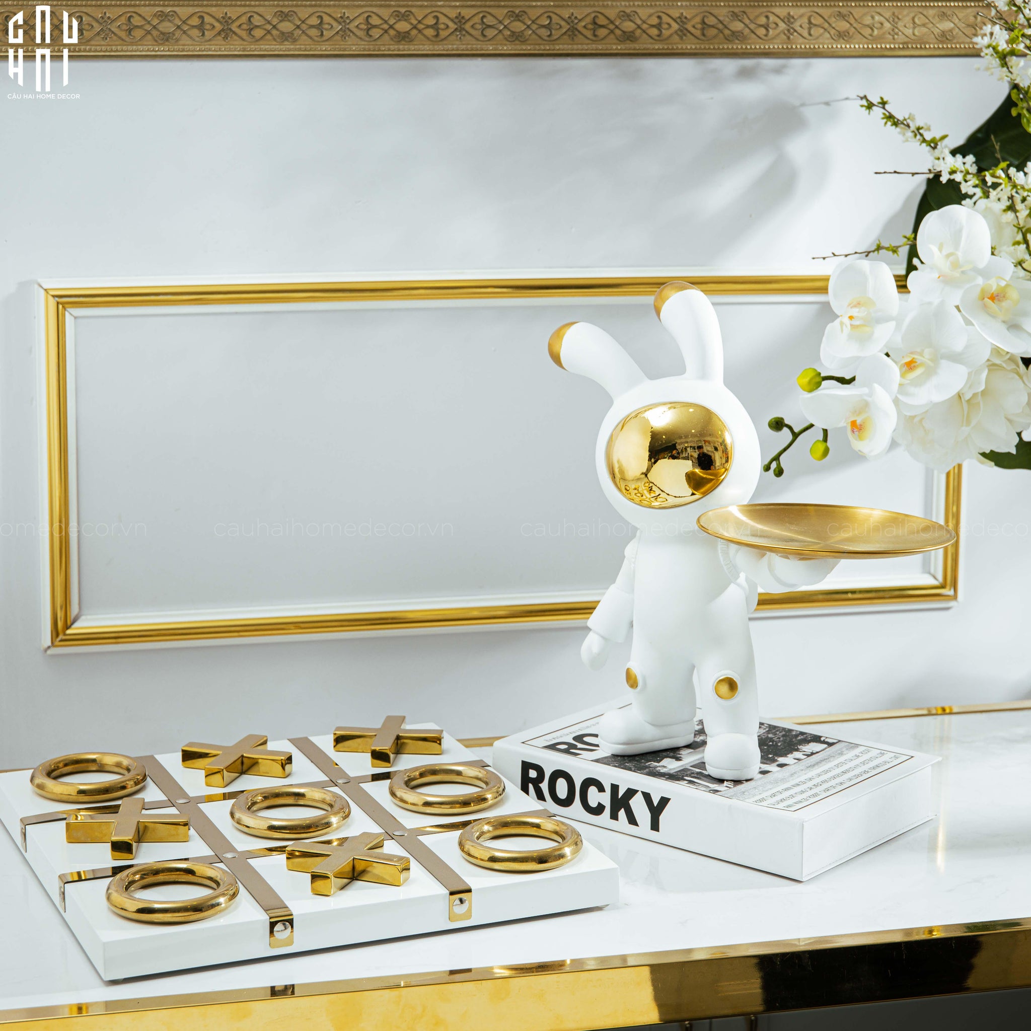 HOME COUTURE - LAYING BOARD GAME - LUXURY TIC TAC TOE FW25-CẬU HAI HOME DECOR