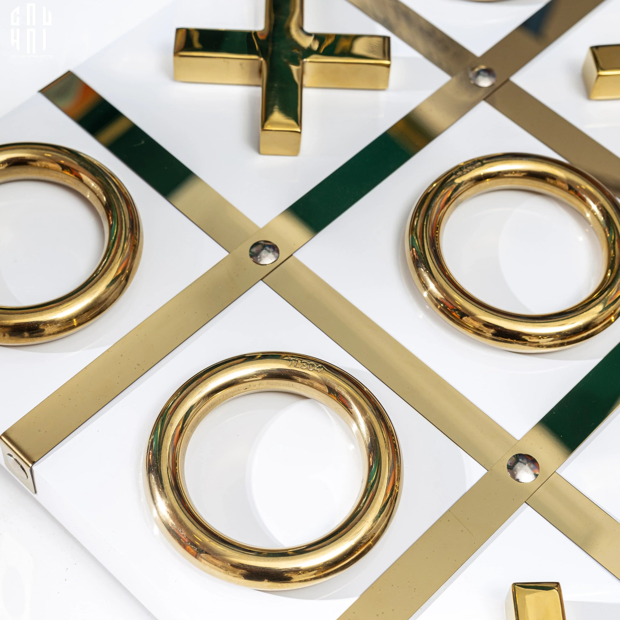 HOME COUTURE - LAYING BOARD GAME - LUXURY TIC TAC TOE FW25-CẬU HAI HOME DECOR