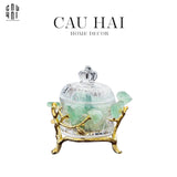 HOME COUTURE - LỌ PHA LÊ ĐÁ QUÝ DELIGHT - AVENTURINE SS25-CẬU HAI HOME DECOR