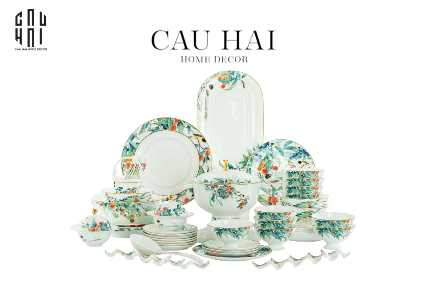 HOME COUTURE - LUXURY PARADISE EDEN SET 70 pcs SS26-CẬU HAI HOME DECOR