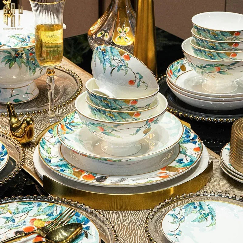 HOME COUTURE - LUXURY PARADISE EDEN SET 70 pcs SS26-CẬU HAI HOME DECOR