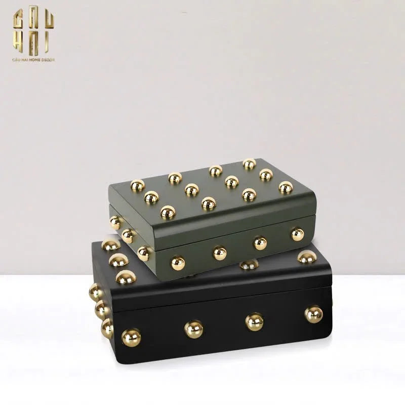 HOME COUTURE - SET 2 RƯƠNG JEWELRY GOTHIC BLACKHORN CHEST FW25-CẬU HAI HOME DECOR