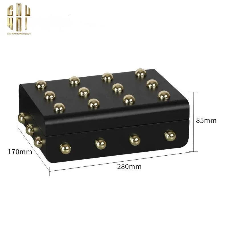 HOME COUTURE - SET 2 RƯƠNG JEWELRY GOTHIC BLACKHORN CHEST FW25-CẬU HAI HOME DECOR