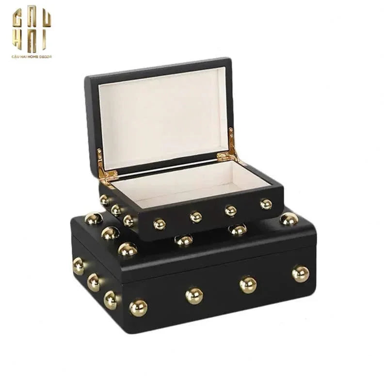 HOME COUTURE - SET 2 RƯƠNG JEWELRY GOTHIC BLACKHORN CHEST FW25-CẬU HAI HOME DECOR
