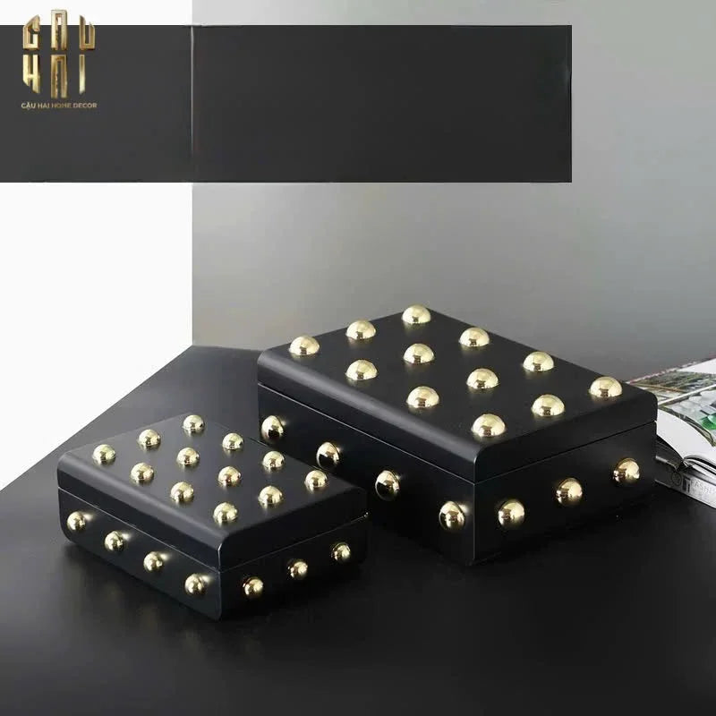 HOME COUTURE - SET 2 RƯƠNG JEWELRY GOTHIC BLACKHORN CHEST FW25-CẬU HAI HOME DECOR