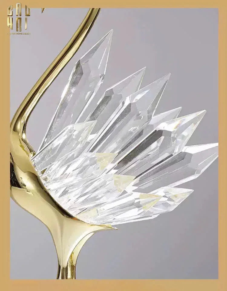 HOME COUTURE - SET 2 TƯỢNG ĐÀ ĐIỂU PHA LÊ - LES CRISTAUX OSTRICH-CẬU HAI HOME DECOR