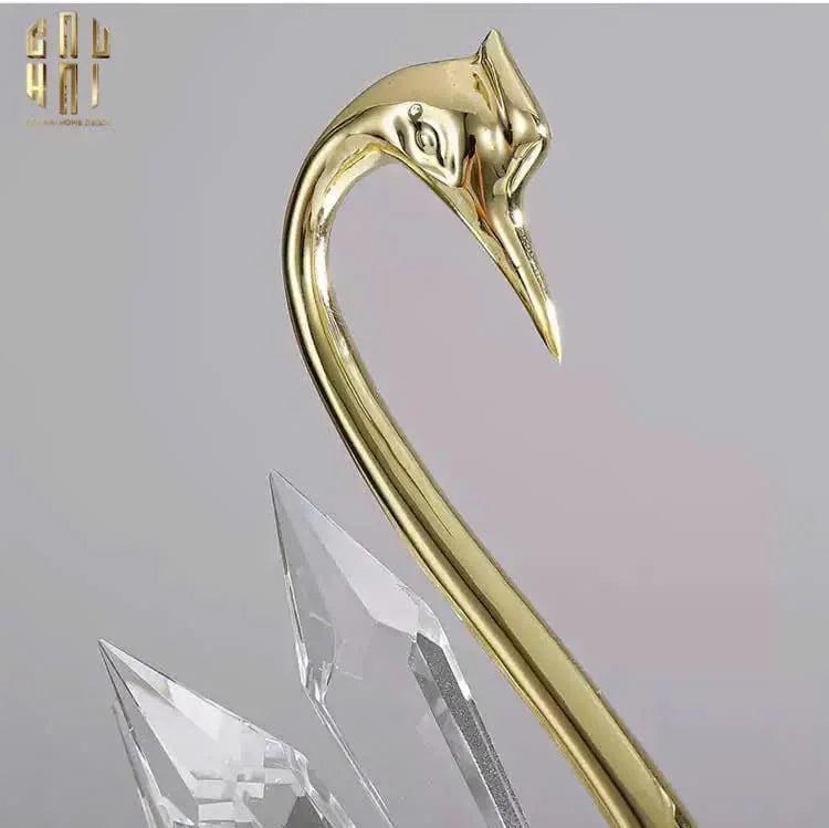 HOME COUTURE - SET 2 TƯỢNG ĐÀ ĐIỂU PHA LÊ - LES CRISTAUX OSTRICH-CẬU HAI HOME DECOR