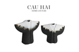 HOME COUTURE - SET 2 TƯỢNG LAVA MANTLE H30/35-CẬU HAI HOME DECOR