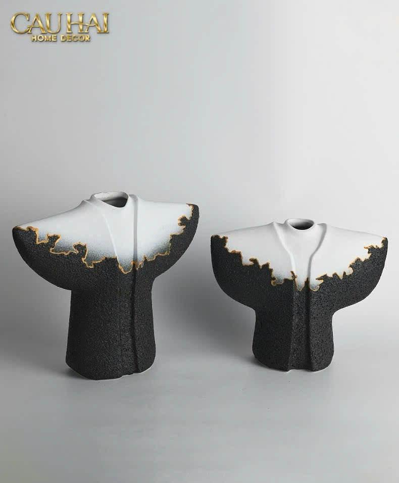 HOME COUTURE - SET 2 TƯỢNG LAVA MANTLE H30/35-CẬU HAI HOME DECOR