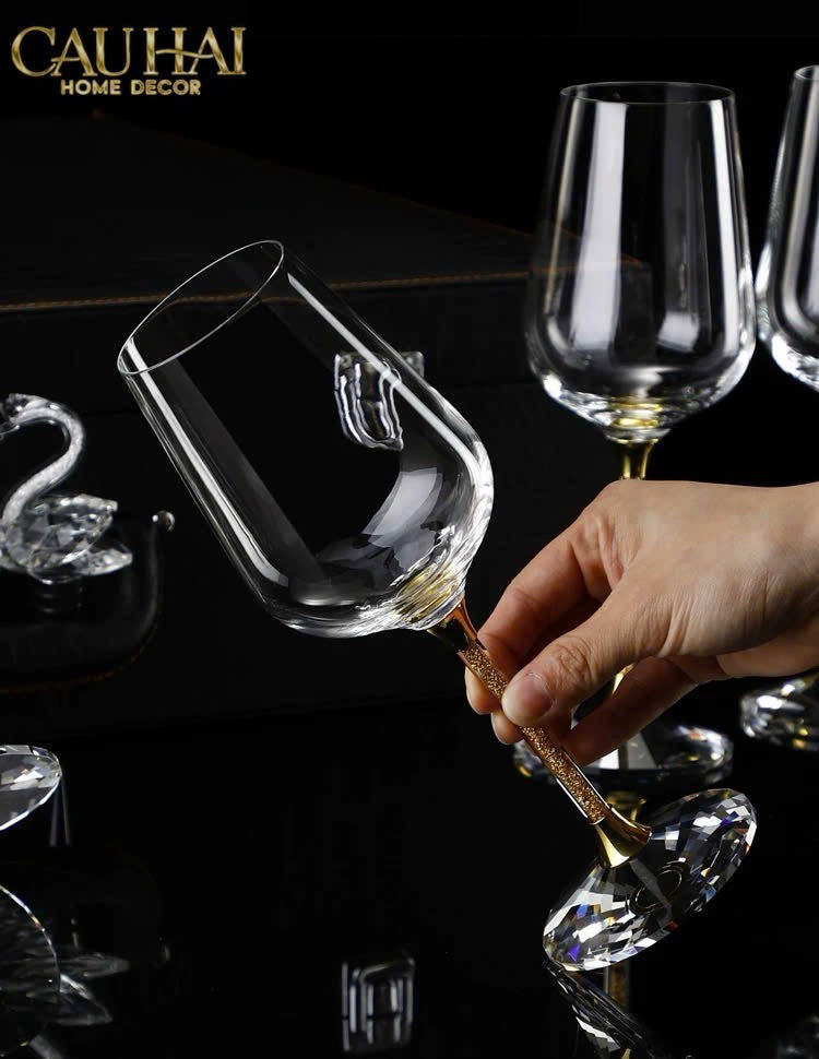 HOME COUTURE - SET BÌNH DECANTER RITZ - CARLTON LEATHER BOX 8 LY 430ML-CẬU HAI HOME DECOR