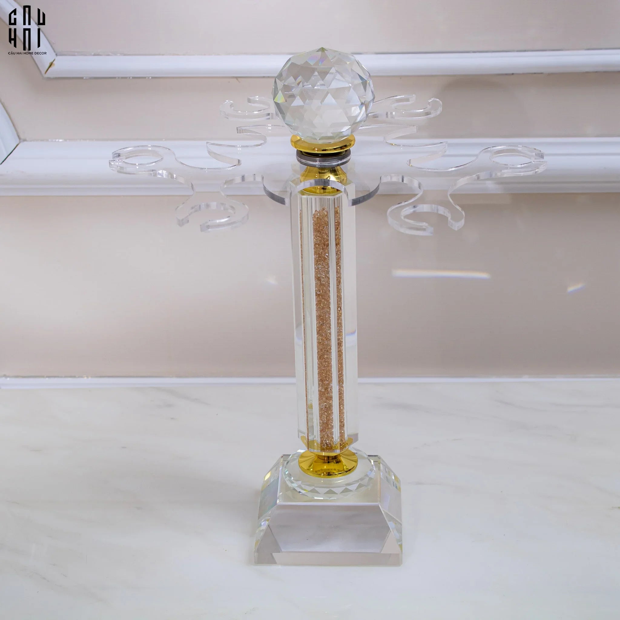 HOME COUTURE - SET BÌNH DECANTER RITZ - CARLTON LEATHER BOX 8 LY 430ML-CẬU HAI HOME DECOR