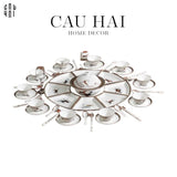 HOME COUTURE - SET CHÉN DĨA "CHEVAL D'HÉRITAGE" 60PCS SS25 - CẬU HAI HOME DECOR