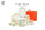 HOME COUTURE - SET CHÉN DĨA L'EMPIRE DE LA LUMIÈRE 72 PCS SS25 - CẬU HAI HOME DECOR