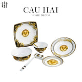 HOME COUTURE - SET CHÉN DĨA PALAIS DE MÉDUSE 8PCS SS25 - CẬU HAI HOME DECOR