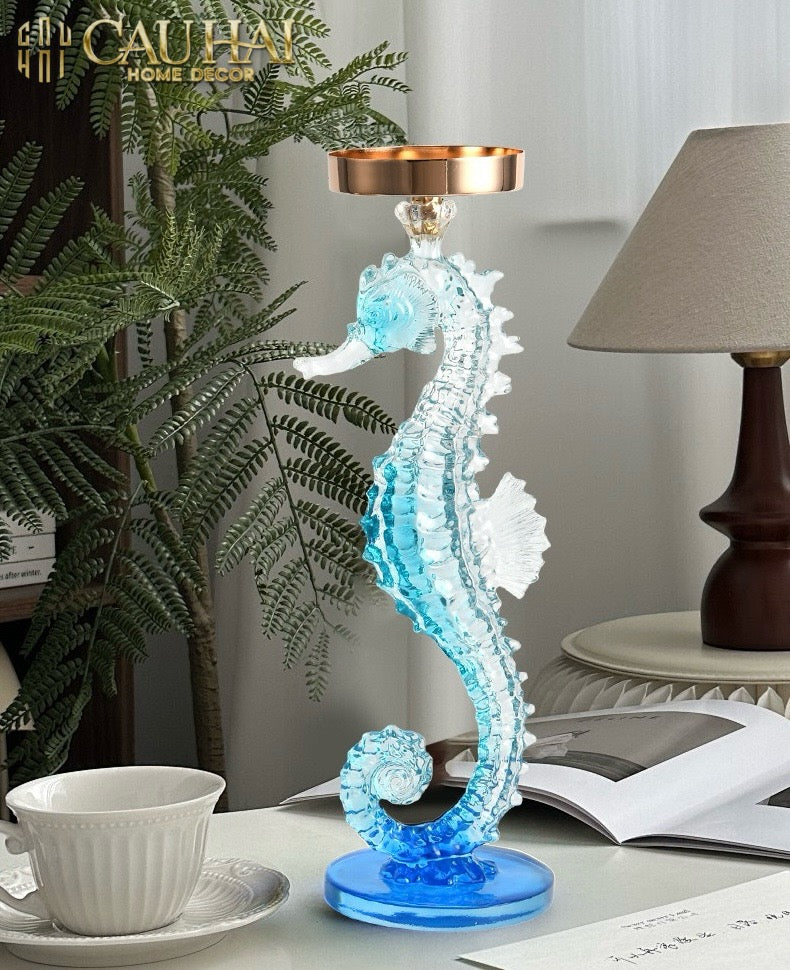 HOME COUTURE - SET ĐẾ NẾN SEAHORSE DUO - CẬU HAI HOME DECOR