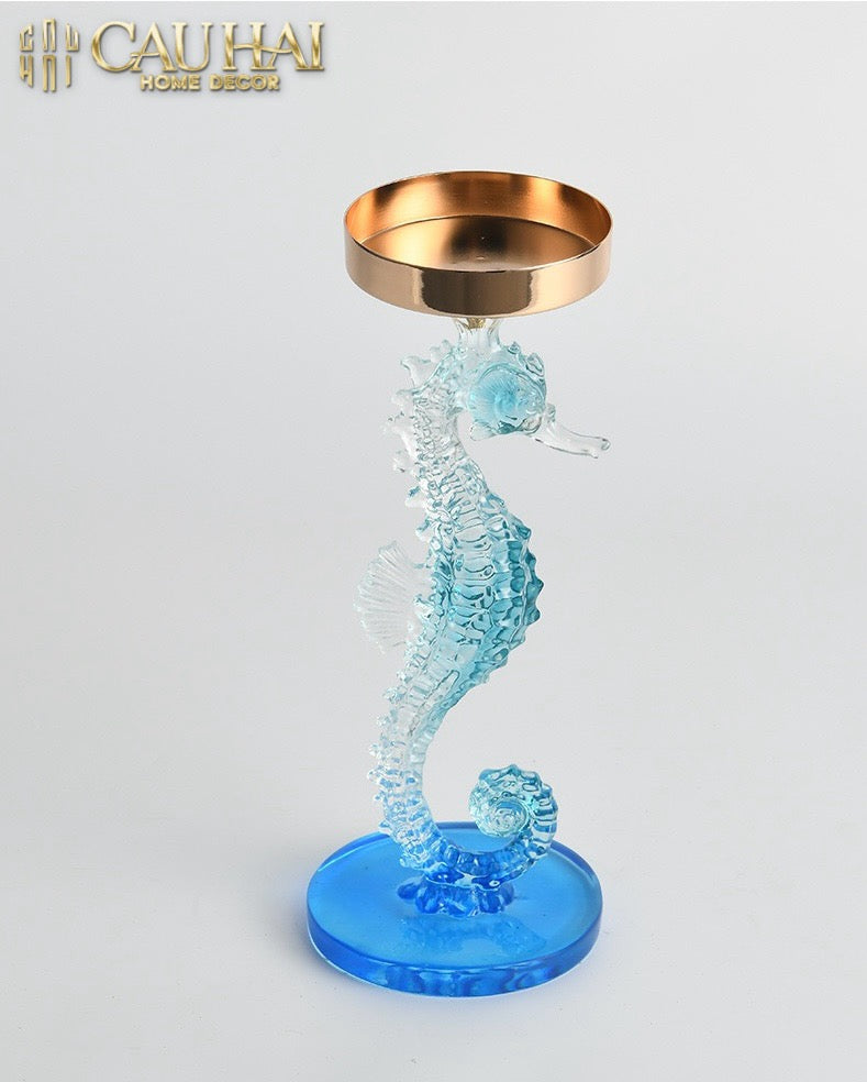HOME COUTURE - SET ĐẾ NẾN SEAHORSE DUO - CẬU HAI HOME DECOR