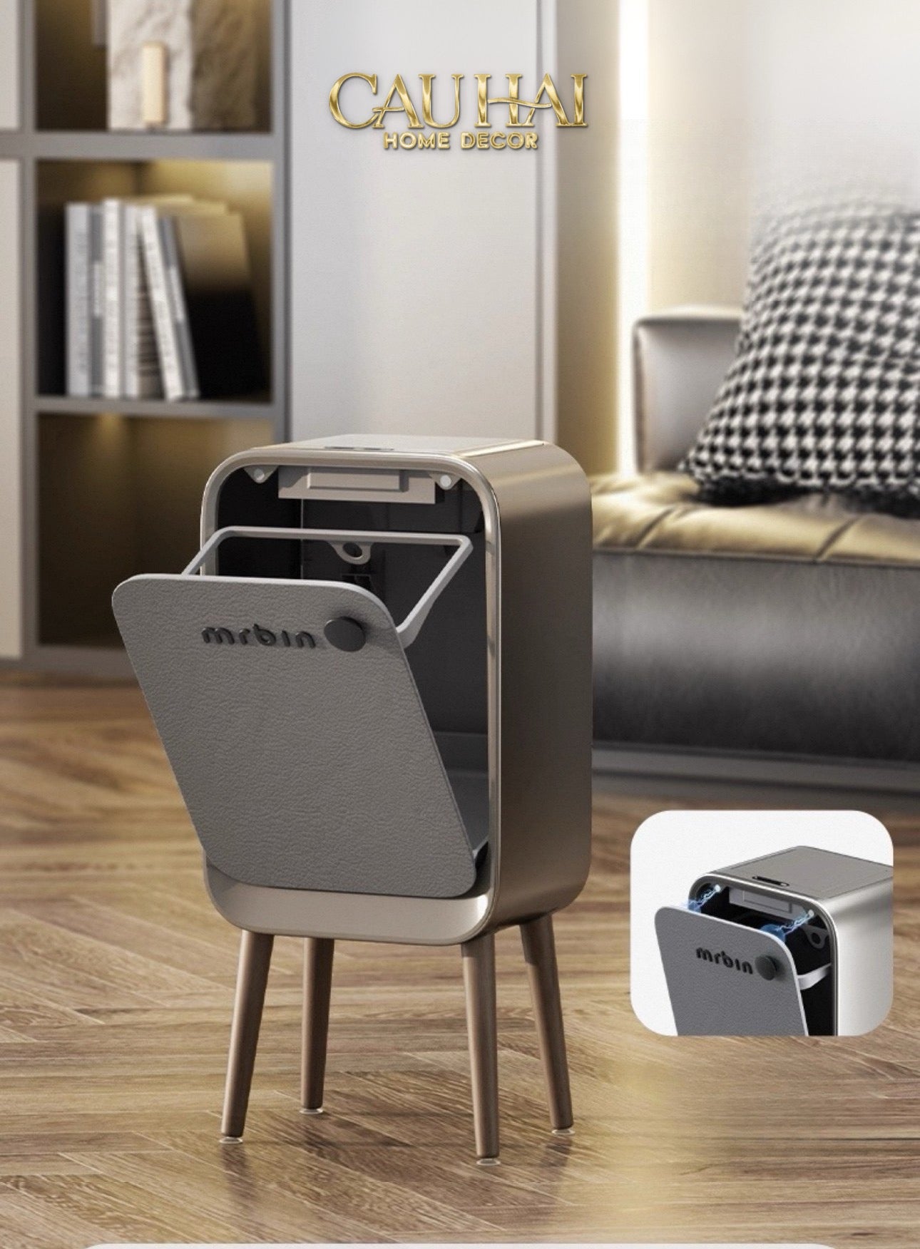HOME COUTURE - THÙNG RÁC MR BIN AUTOMATIC 20L - CẬU HAI HOME DECOR
