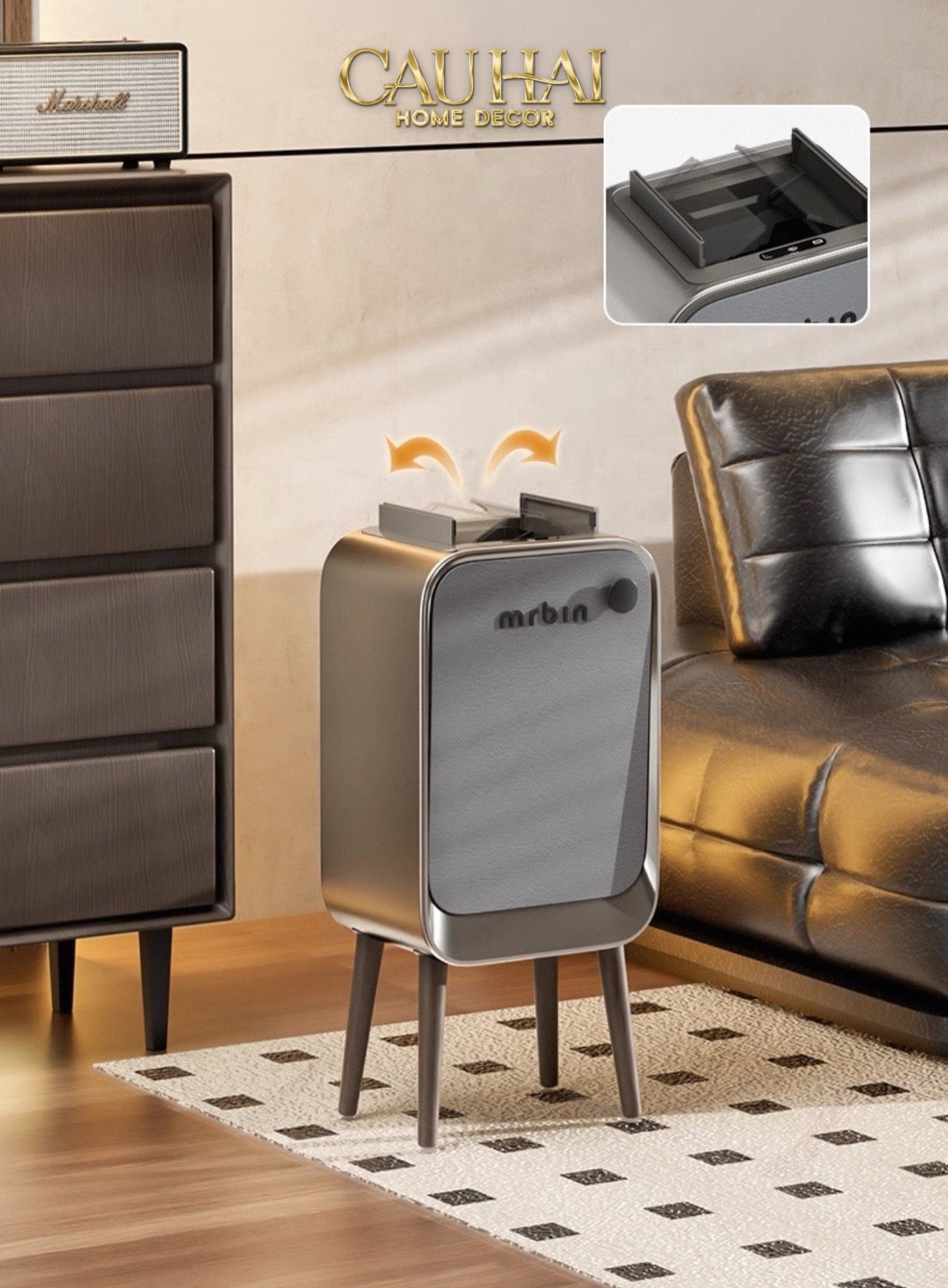 HOME COUTURE - THÙNG RÁC MR BIN AUTOMATIC 20L - CẬU HAI HOME DECOR