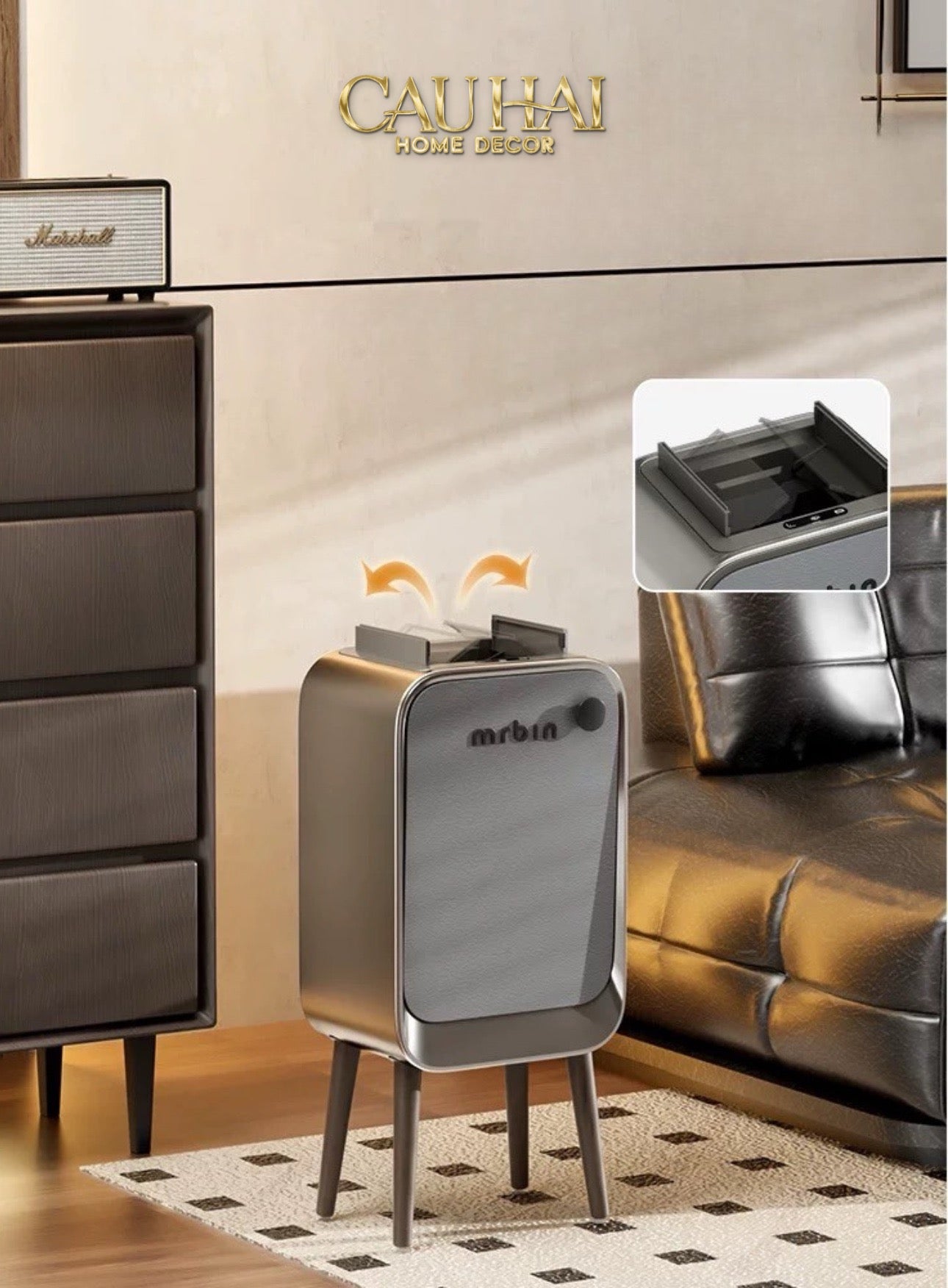 HOME COUTURE - THÙNG RÁC MR BIN AUTOMATIC 20L - CẬU HAI HOME DECOR