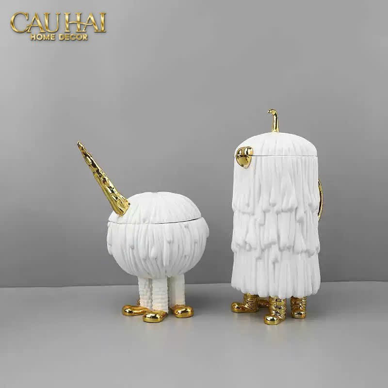 HOME COUTURE - TƯỢNG TOUCH DOG CANISTER-CẬU HAI HOME DECOR