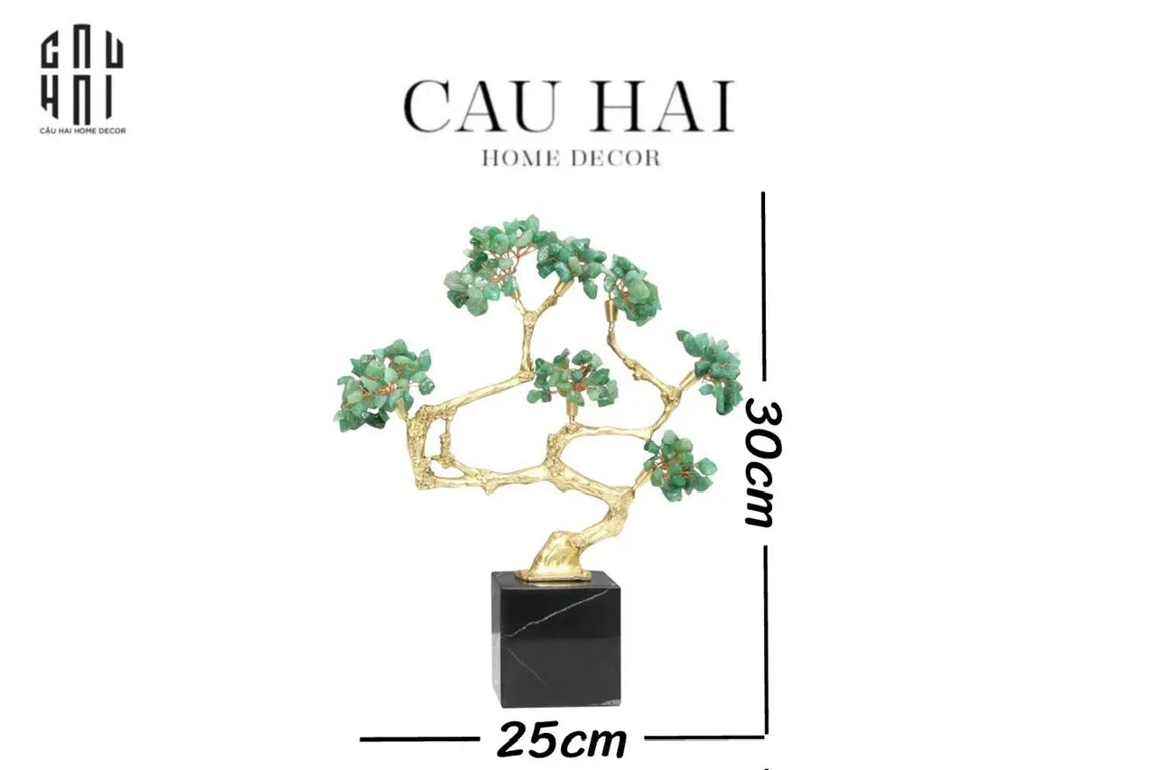 HOME COUTURE - TƯỢNG BONSAI BRASSON JEWELRY - TREE OF FORTUNE-CẬU HAI HOME DECOR