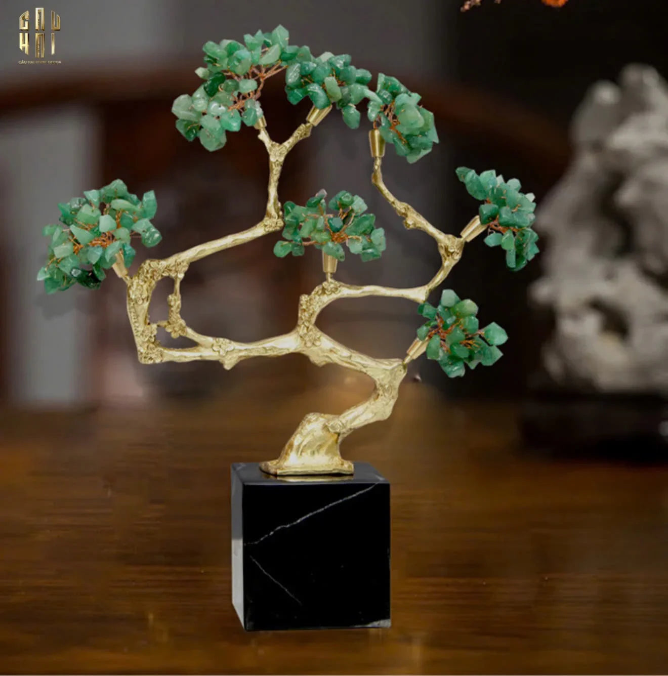 HOME COUTURE - TƯỢNG BONSAI BRASSON JEWELRY - TREE OF FORTUNE-CẬU HAI HOME DECOR