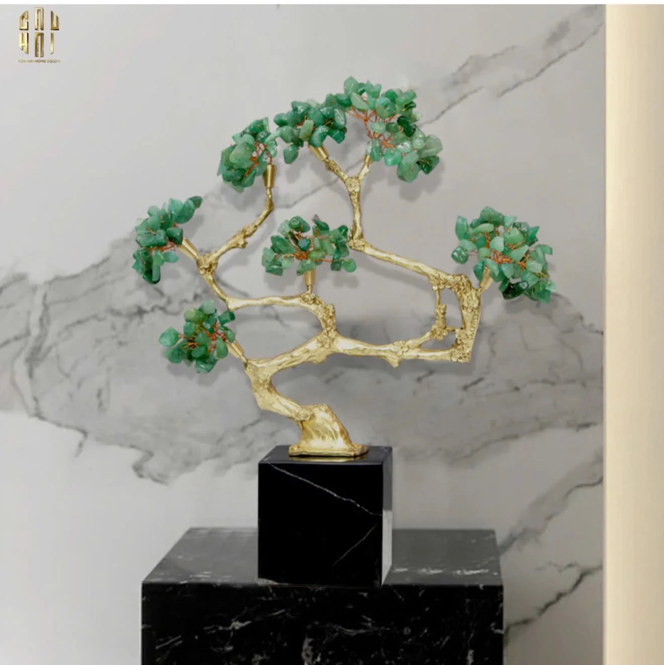 HOME COUTURE - TƯỢNG BONSAI BRASSON JEWELRY - TREE OF FORTUNE-CẬU HAI HOME DECOR