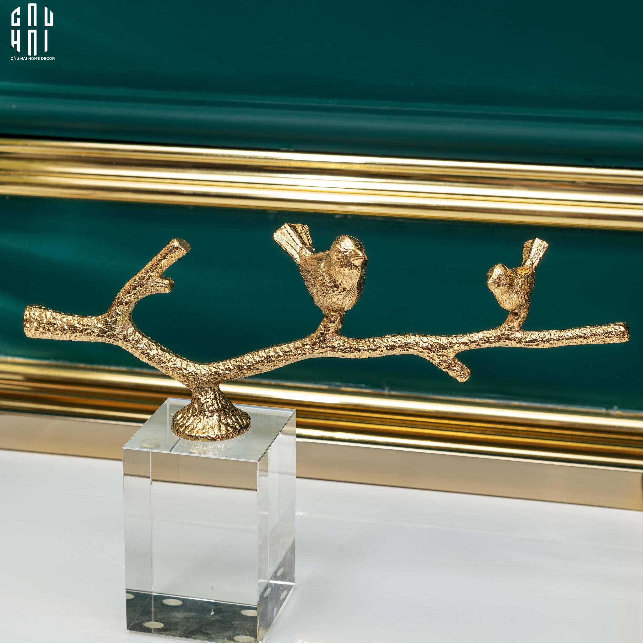 HOME COUTURE - TƯỢNG BRASSON CRYSTAL FOUR SEASONS BIRD SS25 - CẬU HAI HOME DECOR