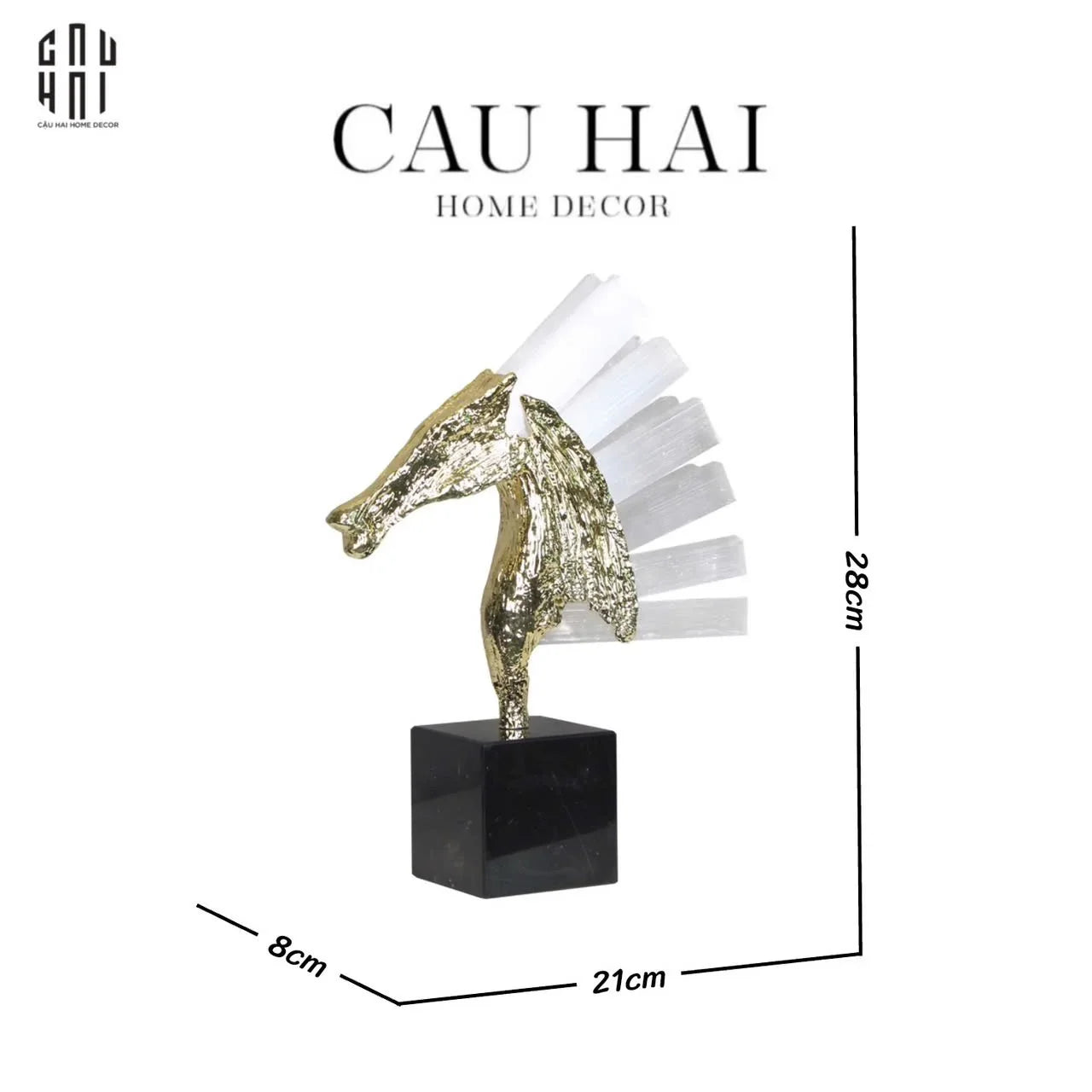 HOME COUTURE - TƯỢNG CHIẾN MÃ HOÀNG GIA ELITE QUARTZ PALADIN-CẬU HAI HOME DECOR