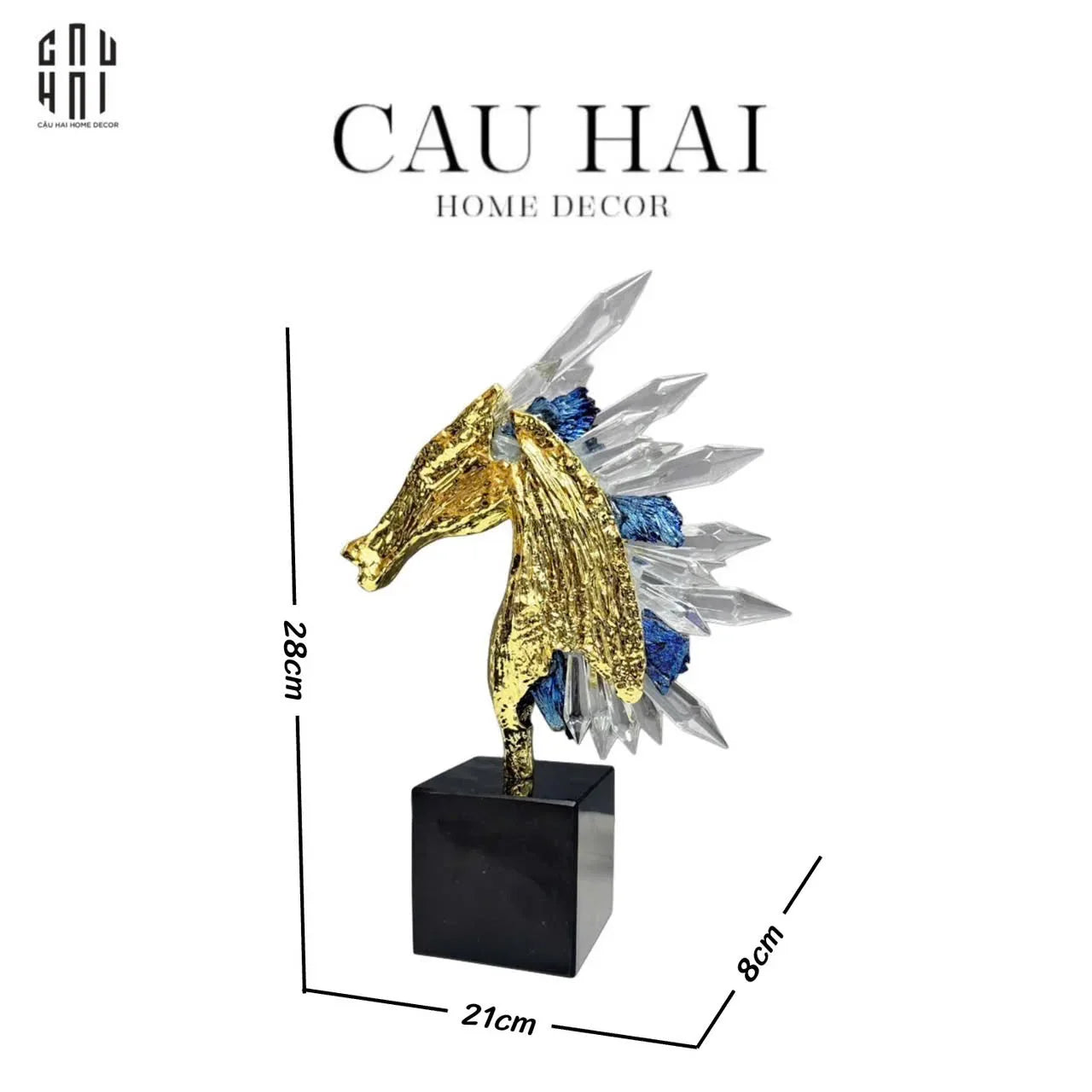 HOME COUTURE - TƯỢNG CHIẾN MÃ HOÀNG GIA ULTIMATE QUARTZ PALADIN-CẬU HAI HOME DECOR