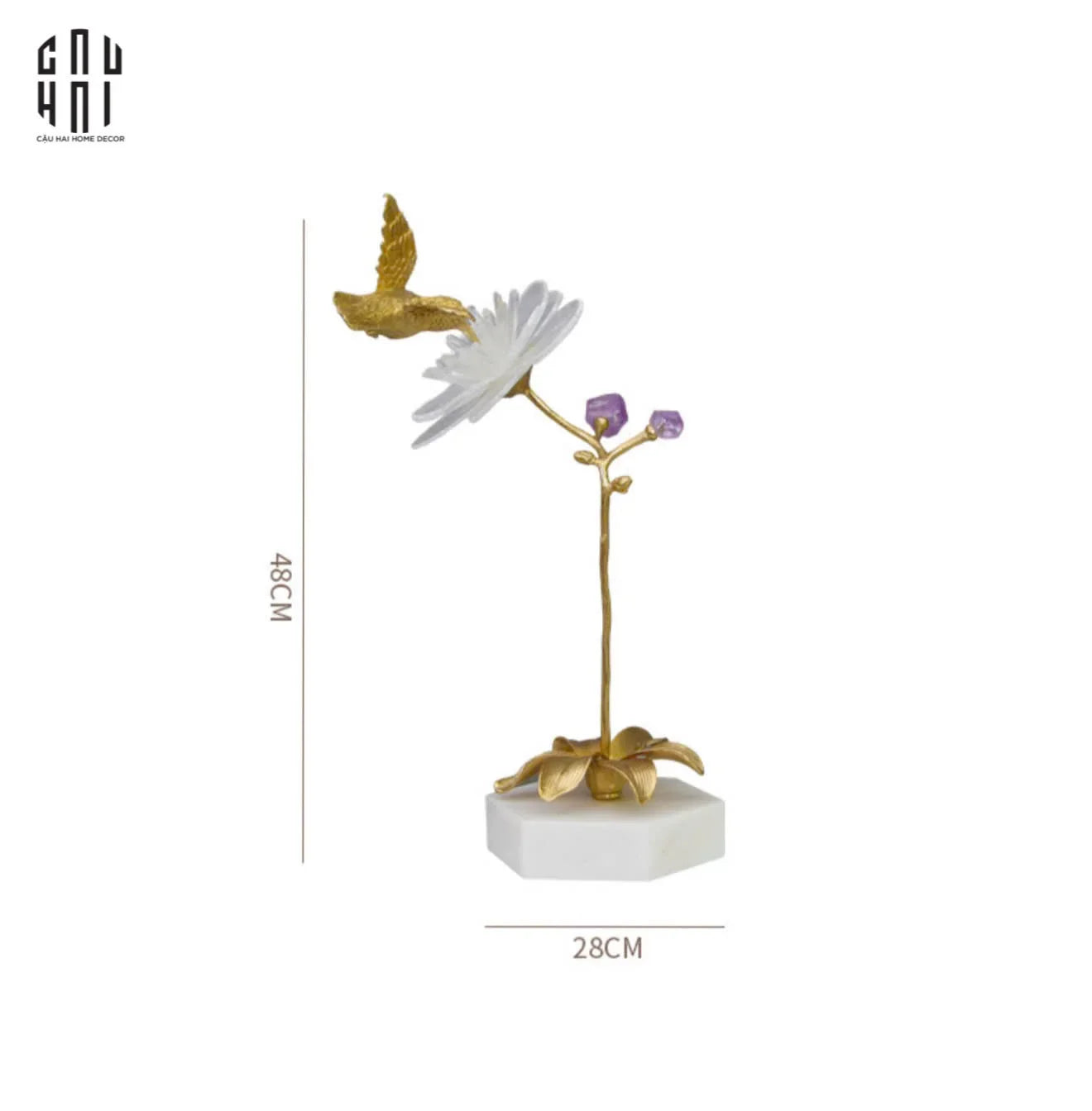 HOME COUTURE - TƯỢNG CHIM HOÀNG YẾN EMBRACE CANARI SS25-CẬU HAI HOME DECOR