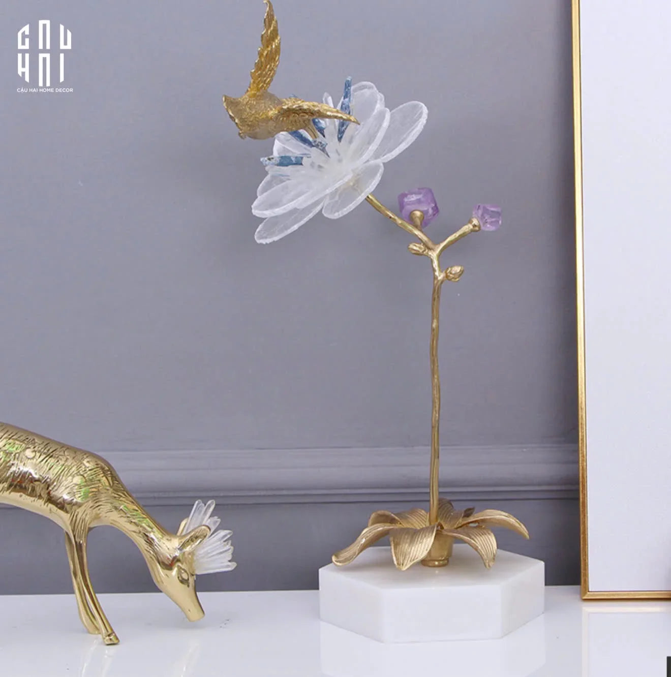 HOME COUTURE - TƯỢNG CHIM HOÀNG YẾN EMBRACE CANARI SS25-CẬU HAI HOME DECOR