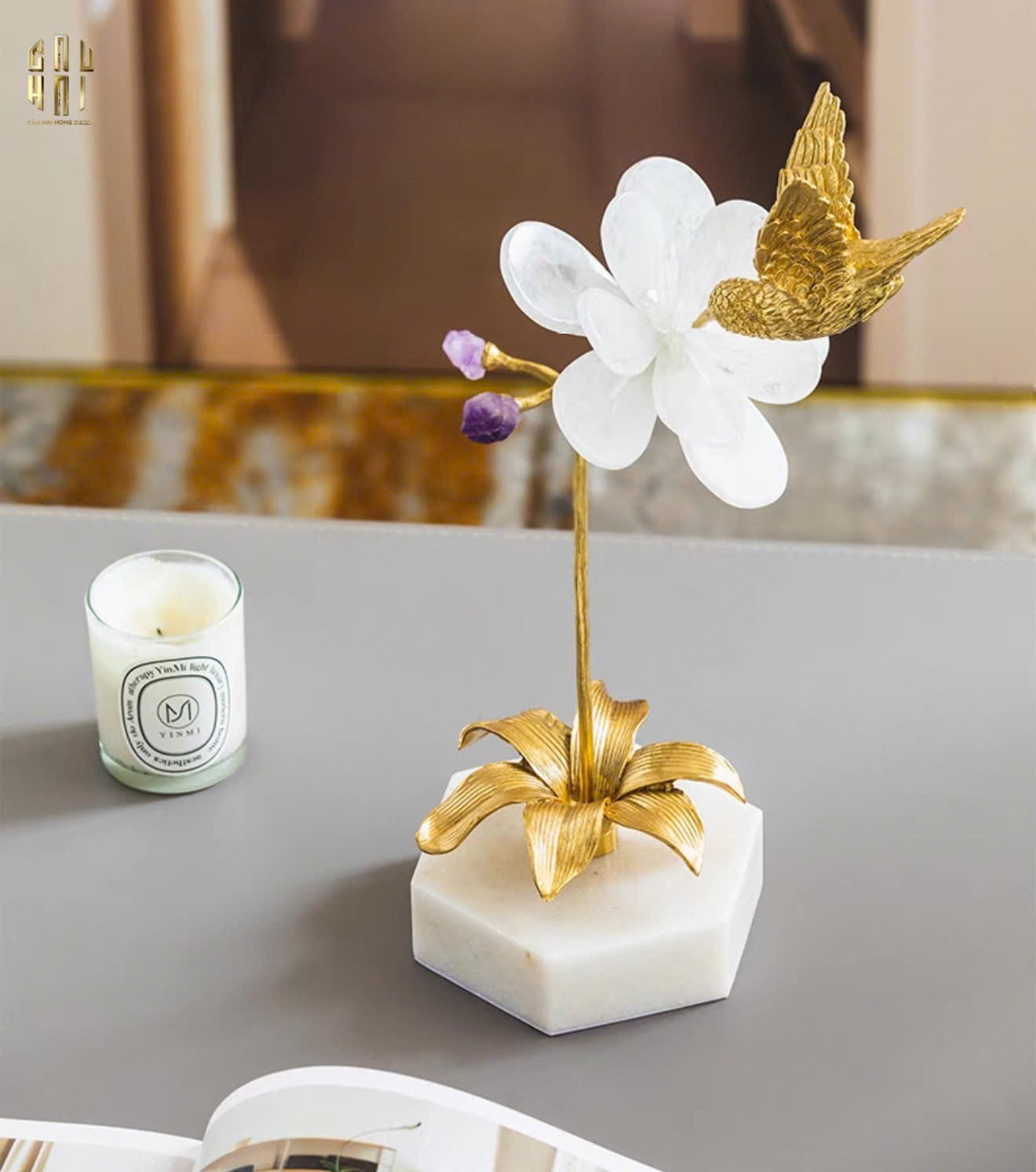 HOME COUTURE - TƯỢNG CHIM HOÀNG YẾN EMBRACE CANARI SS25-CẬU HAI HOME DECOR