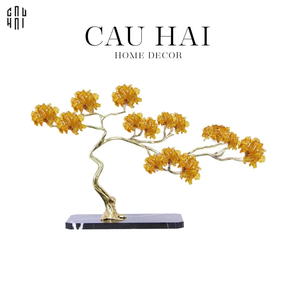 HOME COUTURE - TƯỢNG ĐỒNG LUX GEMS "TREE OF LIGHT"-CẬU HAI HOME DECOR