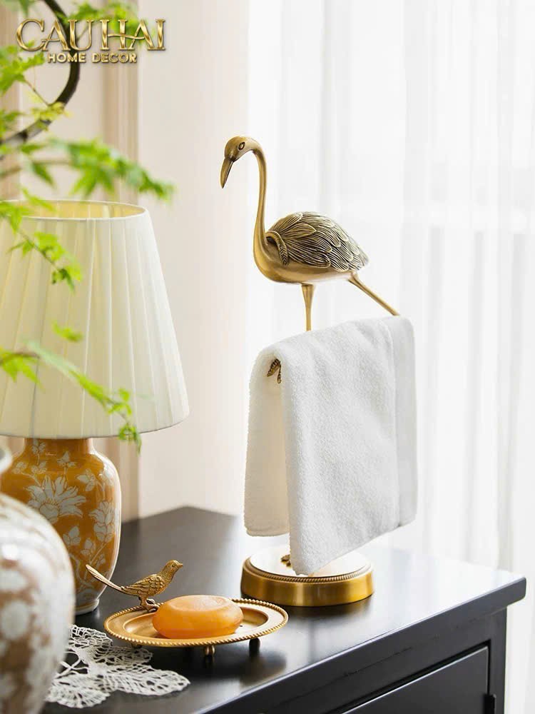HOME COUTURE - TƯỢNG ĐỒNG FLAMINGO HEALING GUARDIAN-CẬU HAI HOME DECOR