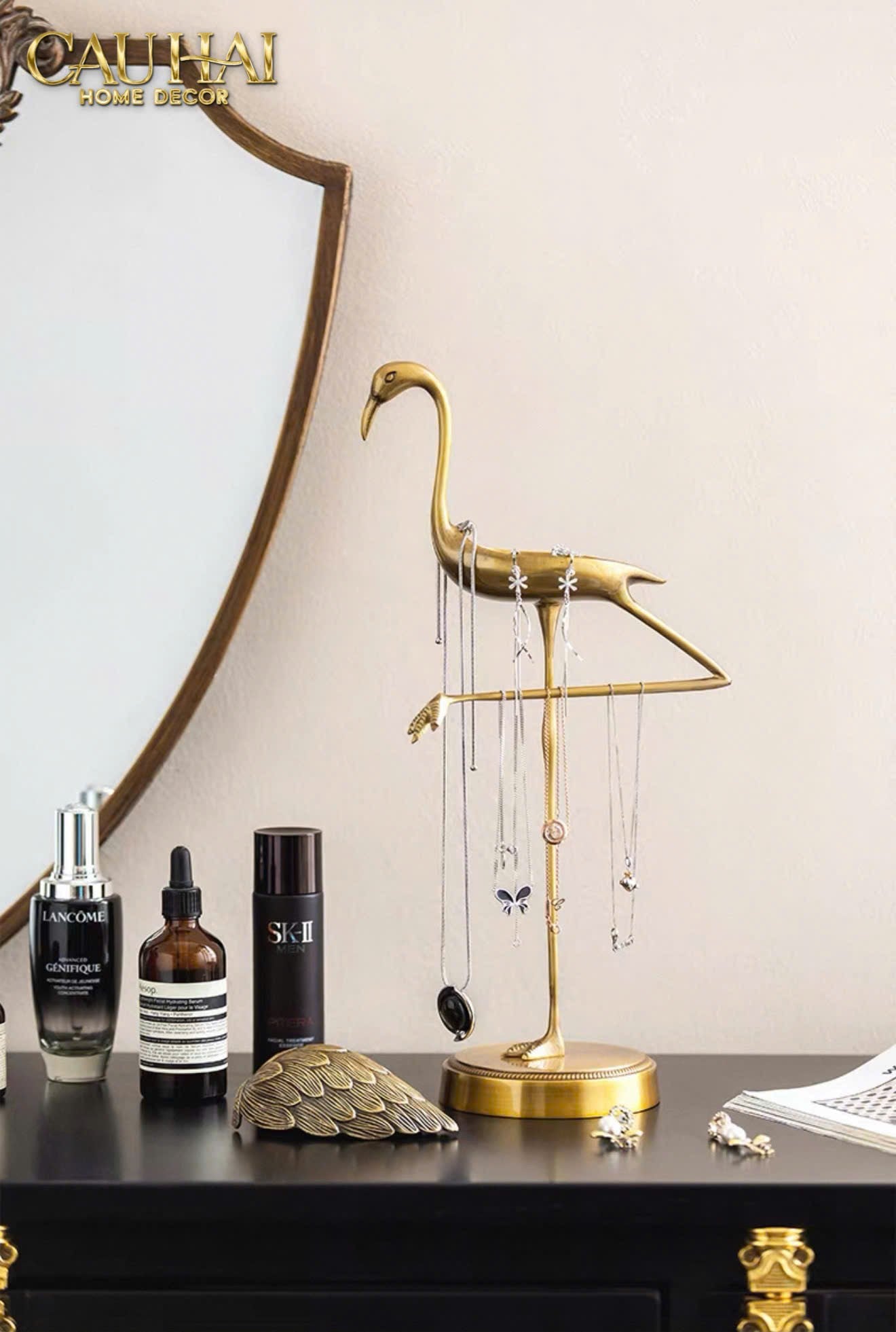 HOME COUTURE - TƯỢNG ĐỒNG FLAMINGO HEALING GUARDIAN-CẬU HAI HOME DECOR