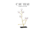 HOME COUTURE - TƯỢNG ĐỒNG GEMSTONE - LES FLEURS BLANCHES H50-CẬU HAI HOME DECOR