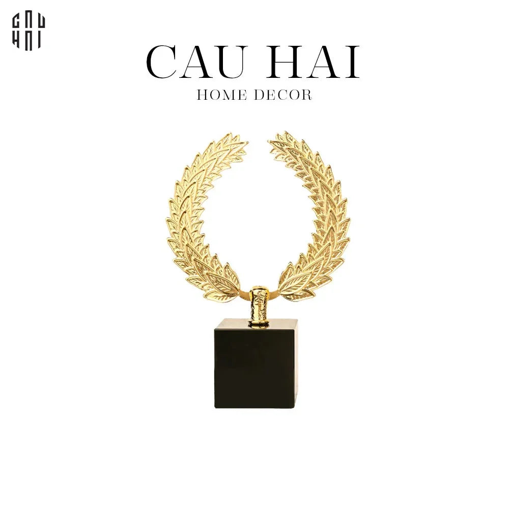 HOME COUTURE - TƯỢNG ĐỒNG GLORY LAUREL CROWN SS25-CẬU HAI HOME DECOR