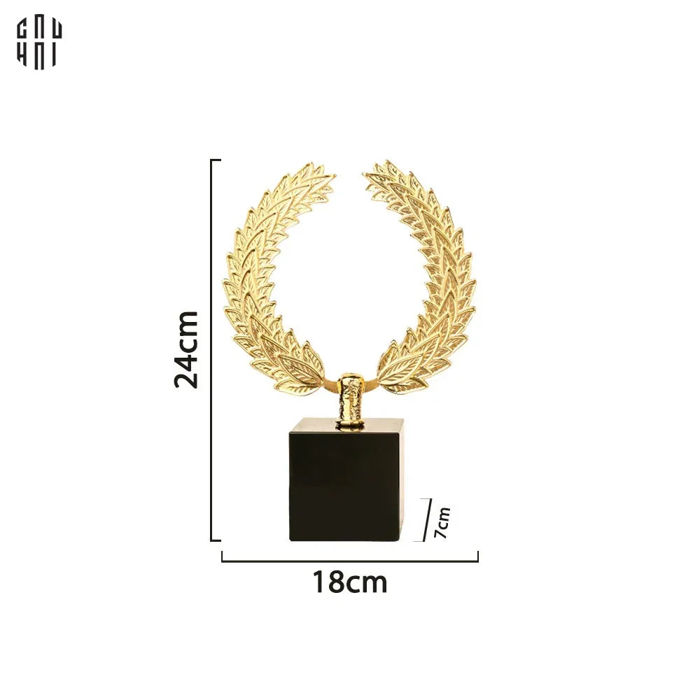 HOME COUTURE - TƯỢNG ĐỒNG GLORY LAUREL CROWN SS25-CẬU HAI HOME DECOR