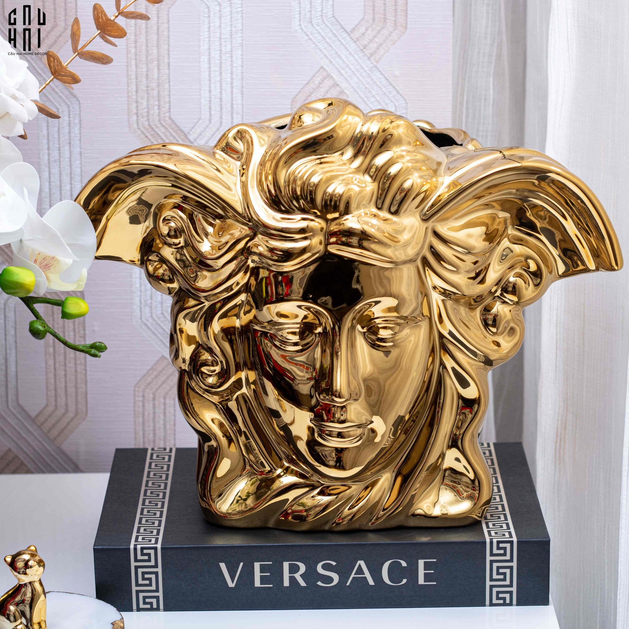 HOME COUTURE - TƯỢNG GILDED MEDUSA - A FUSION OF FASCINATION - CẬU HAI HOME DECOR