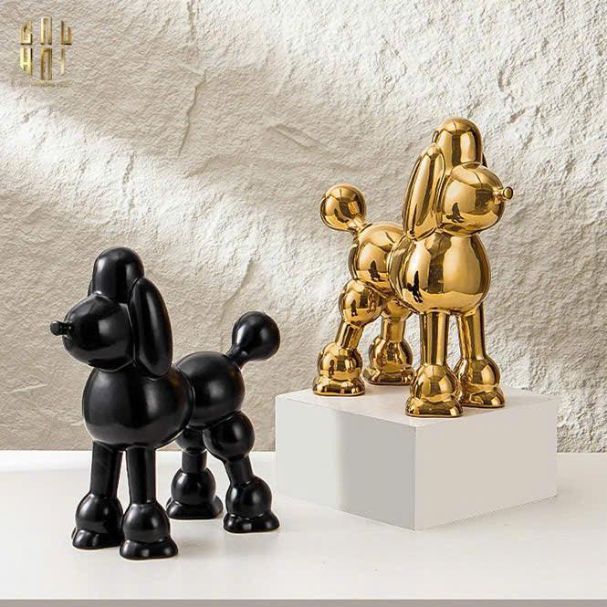 HOME COUTURE - TƯỢNG GILDED ROYAL POODLE-CẬU HAI HOME DECOR