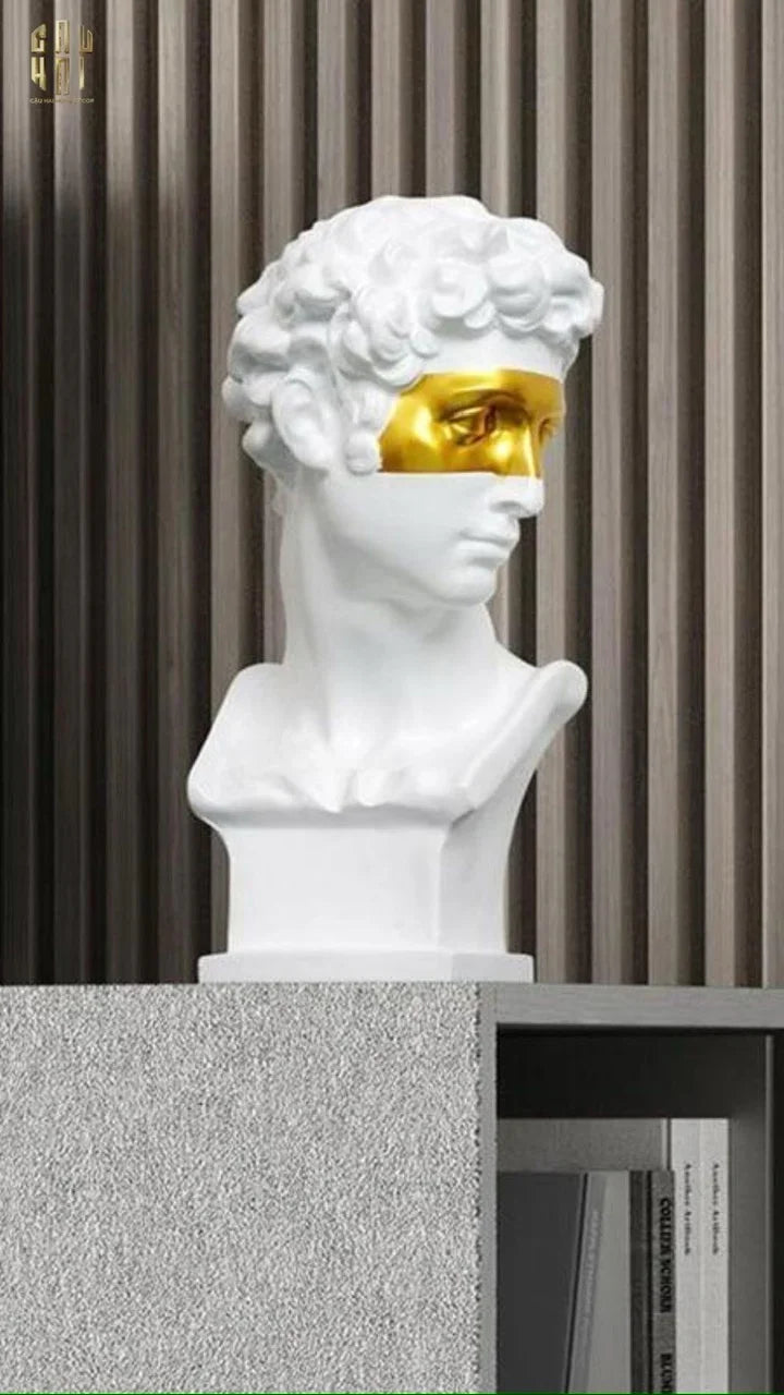 Home Couture - Tượng Giuliano Masque Doré Spéciale Limitée 60Cm-CẬU HAI HOME DECOR