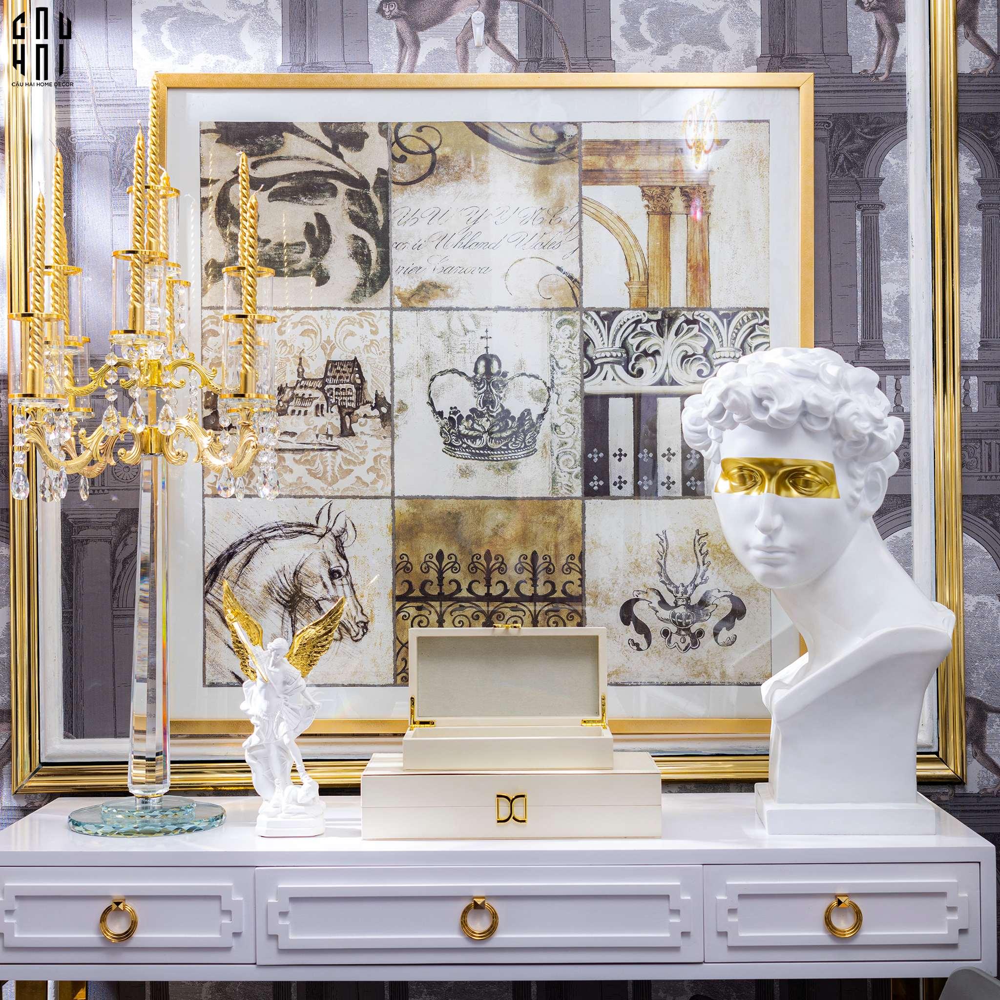 Home Couture - Tượng Giuliano Masque Doré Spéciale Limitée 60Cm-CẬU HAI HOME DECOR