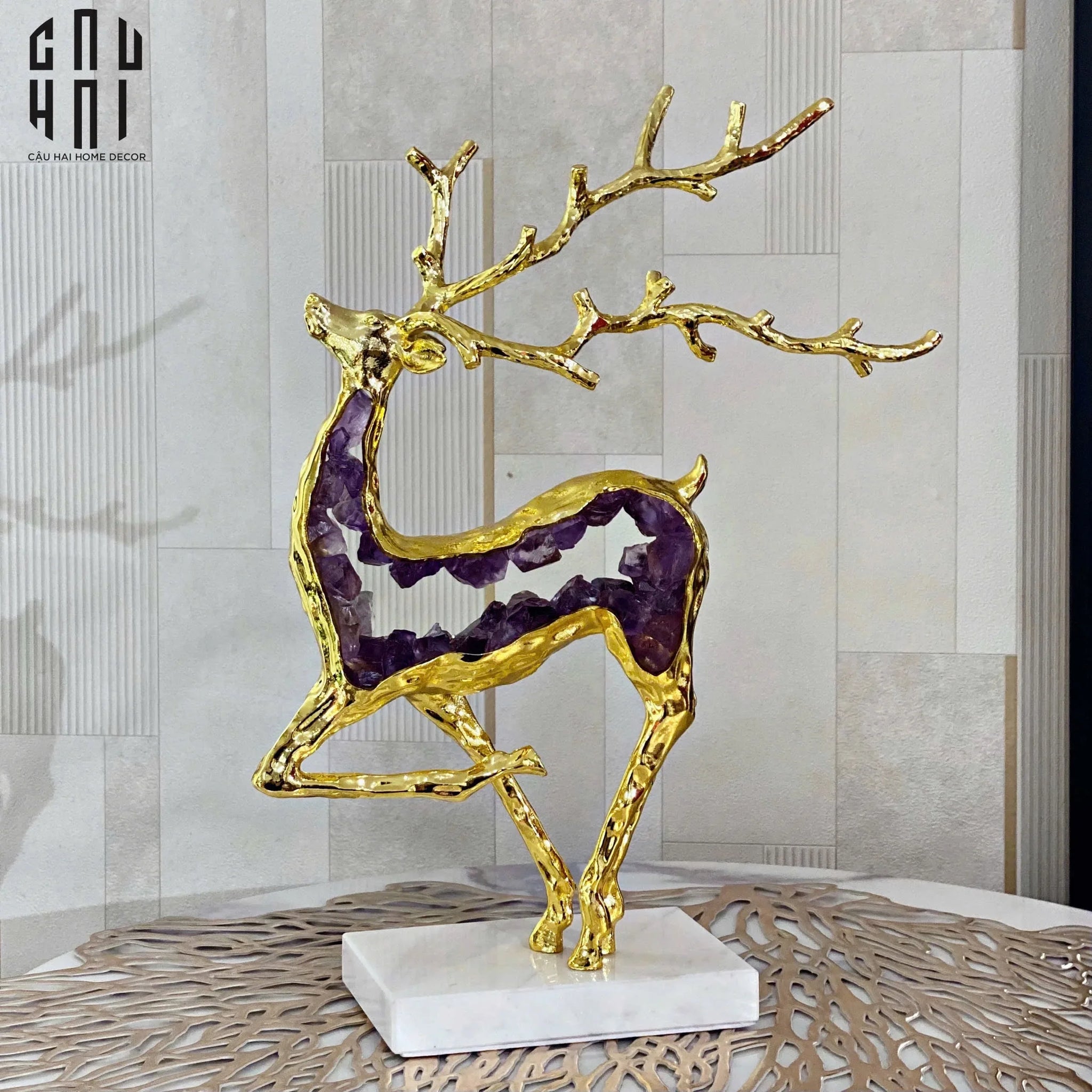 HOME COUTURE - TƯỢNG HƯƠU ĐỒNG JEWELRY CELESTIAL ELK-CẬU HAI HOME DECOR