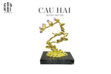 HOME COUTURE - TƯỢNG HƯƠU GOLDEN ELK OF FORTUNE AMETHYST-CẬU HAI HOME DECOR
